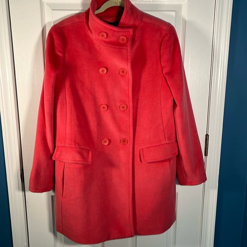 Talbots Wool Coat With Button Closures Size 12 - image 1